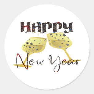 Sticker Rond Bonne année 2024