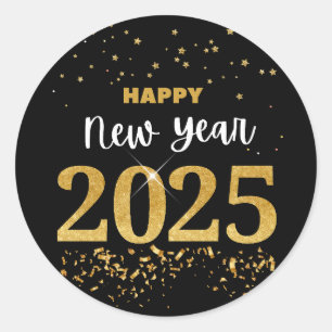 Sticker Rond Bonne année 2025