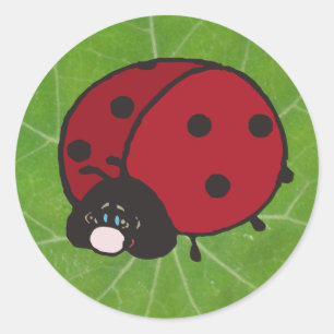 Sticker Rond bonne chance
