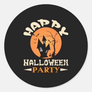 Sticker Rond Bonne fête d'Halloween