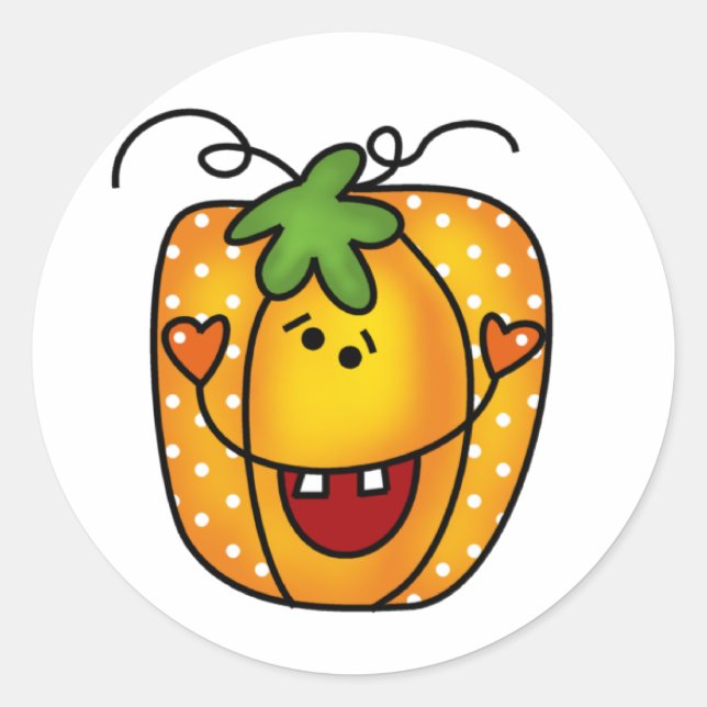 Sticker Rond Bonne Jack-o'-lantern (Devant)