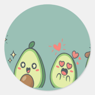 Sticker Rond Bonne journée Avo