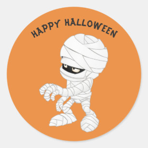 Sticker Rond Bonne maman d'Halloween