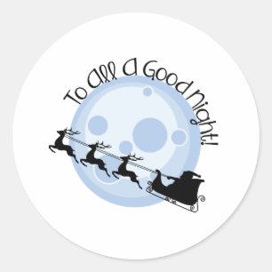 Sticker Rond Bonne Nuit