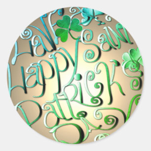 Sticker Rond "Bonne Saint Patrick"