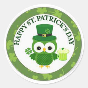 Sticker Rond Bonne Saint Patrick's Day