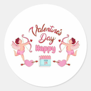 Sticker Rond Bonne Saint Valentin : Cadeaux parfaits pour votre