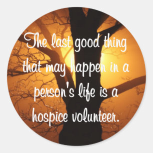Sticker Rond Bonnes oeuvres du bénévole de l'Hospice