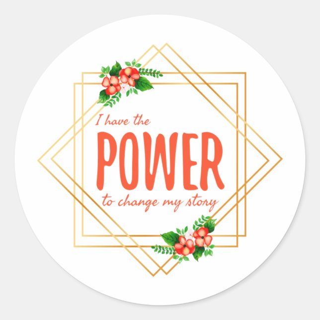 Sticker Rond bonnes vibes affirmations pour les travailleurs (Devant)