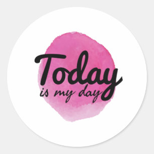 Sticker Rond bonnes vibes mots pour l'amour de soi et l'autosoi