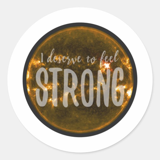 Sticker Rond bonnes vibrations motivation de l'acceptation de s (Devant)