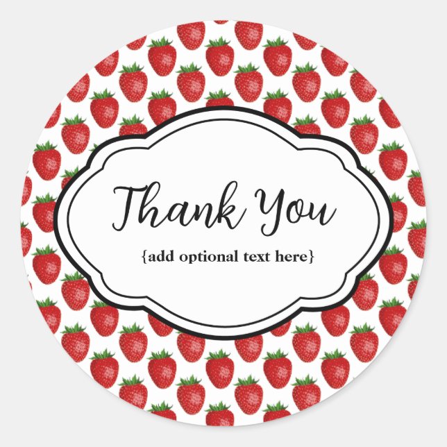 Sticker Rond Bonnets de Merci personnalisables (Devant)