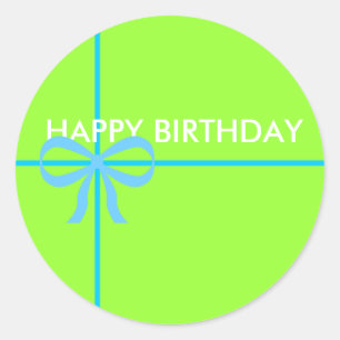 STICKER ROND BONS BÂTIMENTS D'ANNIVERSAIRE