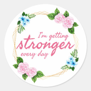 Sticker Rond bons positifs citations pour le travail