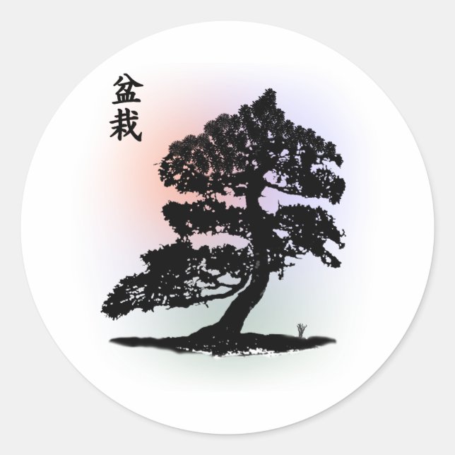 Sticker Rond bonsai 01 (Devant)