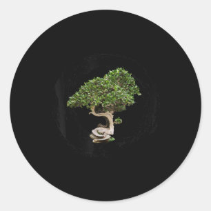 Sticker Rond bonsai arbre enso cercle calligraphie zen