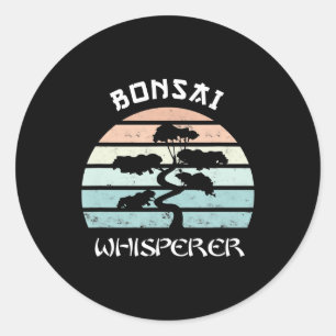 Sticker Rond Bonsai Whisperer - Penjing Tree Plateau de plantat
