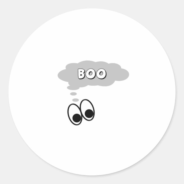 Sticker Rond Boo (Devant)