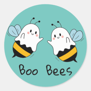 Sticker Rond Boo Bees