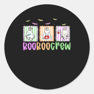 Sticker Rond Boo Boo Crew Infirmière d'Halloween T-Shirt essent