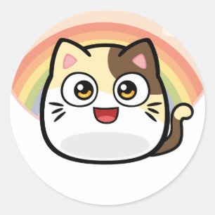 Sticker Rond Boo en produits de conception de chat