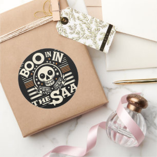 Sticker Rond Boo in the USA : Un voyage dans le temps