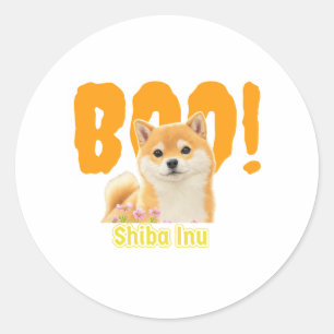 Sticker Rond Boo ! Shiba Inu Meilleures marchandises pour Shi