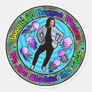Sticker Rond Boogie sur Kamala Shaking the Tree
