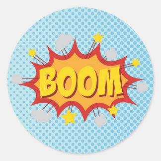 STICKER ROND BOOM