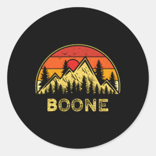 Sticker Rond Boone North Carolina Nc Mountains Randonnée