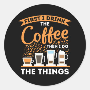 Sticker Rond Boost de motivation du matin - Mantra de l'amoureu