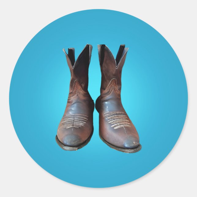 Sticker Rond Boots anciens (Devant)