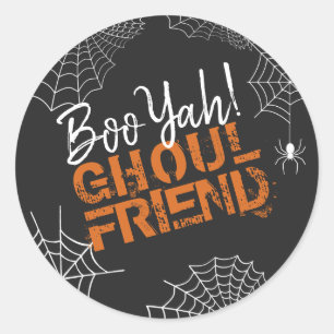 Sticker Rond BooYah Ghoul Ami Halloween ID684