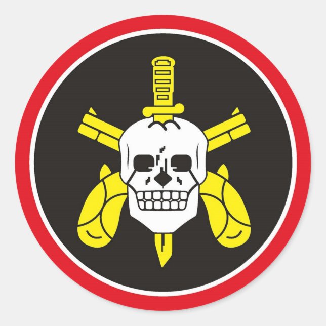 Sticker Rond BOPE Tropa De Elite Police Spéciale Brésilienne (Devant)