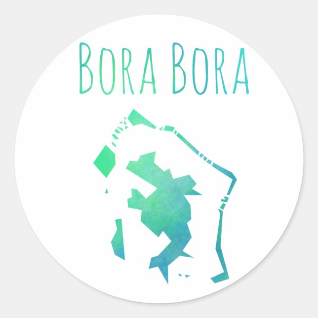 Sticker Rond Bora (Devant)