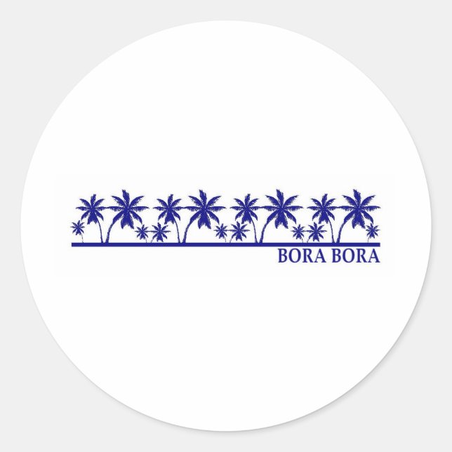 Sticker Rond Bora Bora (Devant)