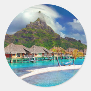 Sticker Rond Bora Bora