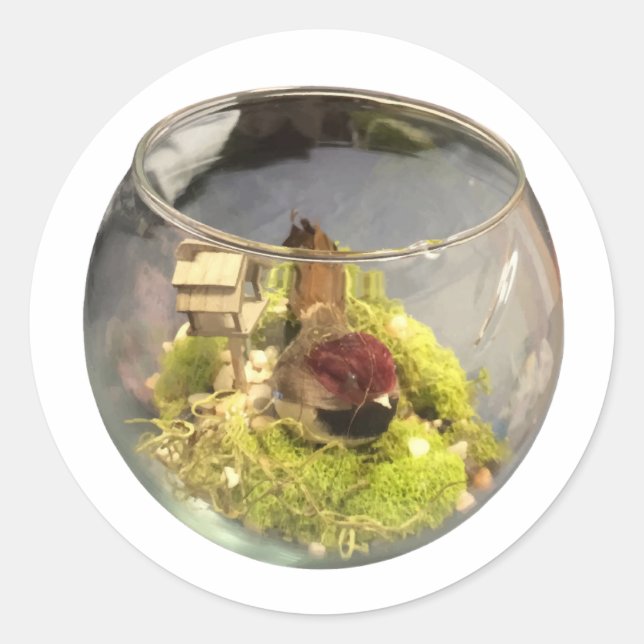 Sticker Rond borb planetarium (Devant)