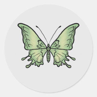 Sticker Rond borboleta