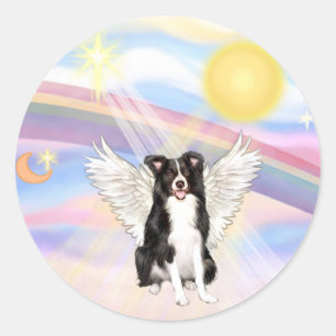 Sticker Rond Border Collie