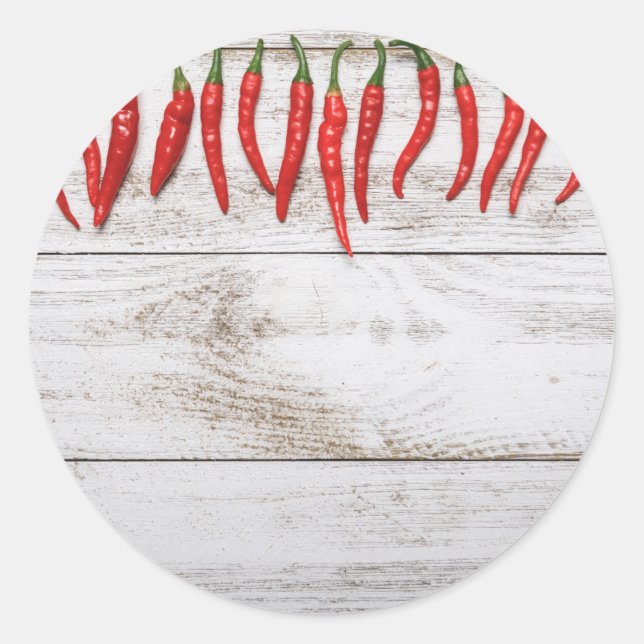 Sticker Rond Border de Pepper (Devant)