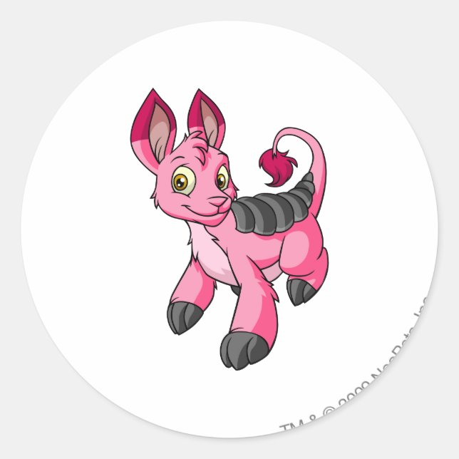 Sticker Rond Bori Pink (Devant)