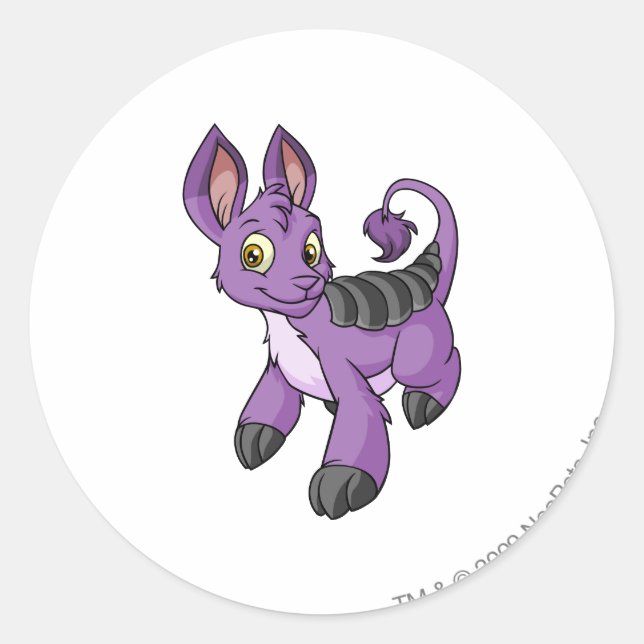 Sticker Rond Bori Purple (Devant)