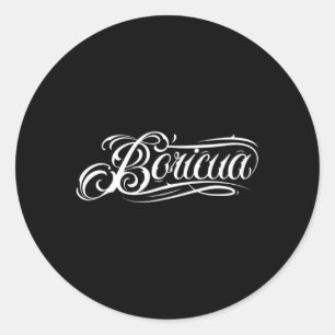 Sticker Rond Boricua Porto Rico