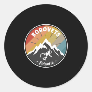 Sticker Rond Borovets Snowboard Bulgarie