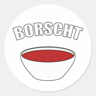 Sticker Rond Borscht