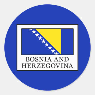 Sticker Rond Bosnie-Herzégovine