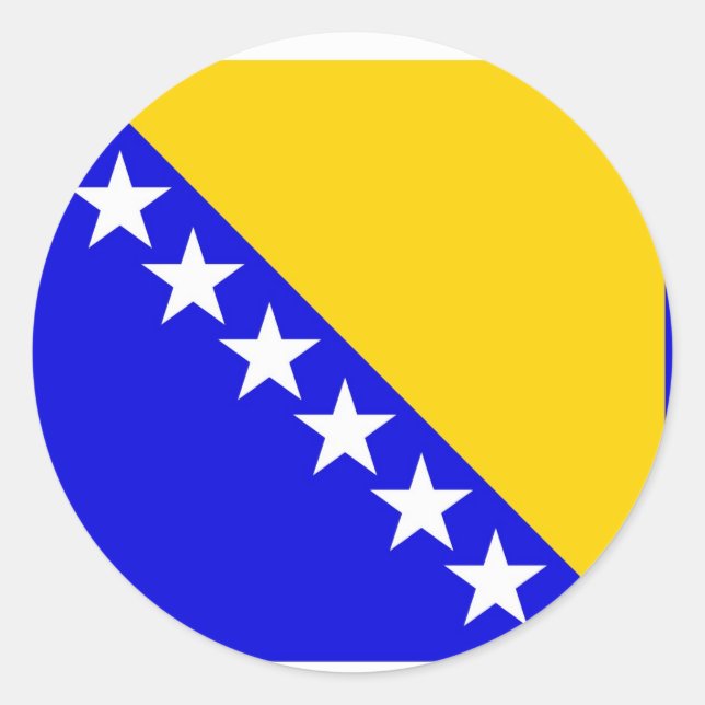Sticker Rond Bosnie-Herzégovine (Devant)