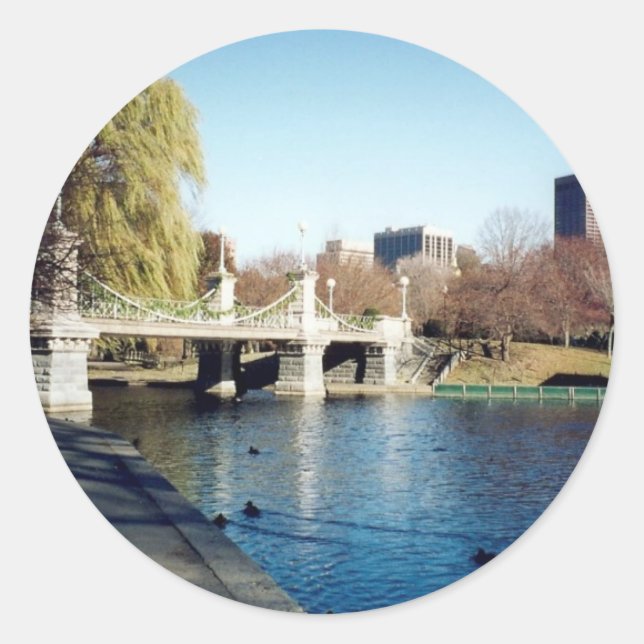 Sticker Rond boston commun (Devant)