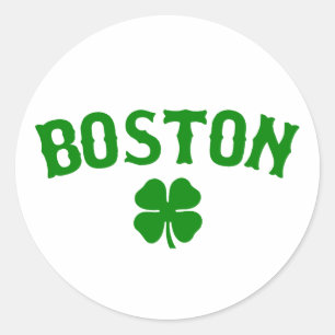 Sticker Rond Boston Irish